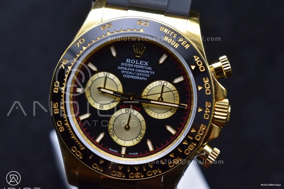 (Weighted) YG Sophisticated 126518 1:1 V6 QF Daytona on Strap Black Oysterflex Dial Best SH4131 Edition 807 1030